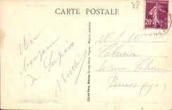 VINTAGE POSTCARD the Vosges Picturesque Surroundings of Vagney Footbridge of the jump of Bonchot