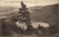 VINTAGE POSTCARD the High Vosges Rocks Of Hans Black Lake