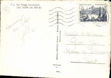 CPSM the Vosges Picturesque Black Lake