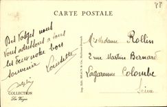 VINTAGE POSTCARD Balloon D Alsace Seen On the Lake D Alfeld