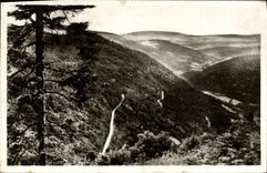 VINTAGE POSTCARD Balloon L Alsace the valley of the tasty sight of the large hotel