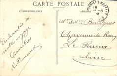 VINTAGE POSTCARD Balloon D Alsace the Tasty one With the Rocks of the Stag