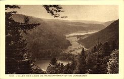 VINTAGE POSTCARD Valley Of the Lakes De Retournemer And De Longemer