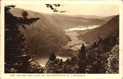 VINTAGE POSTCARD Valley of the Lakes De Retournemer and Longemer
