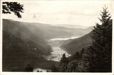 VINTAGE POSTCARD Valley of the Lakes De Retournemer and Longemer