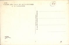 VINTAGE POSTCARD Valley of the Lakes De Retournemer and Longemer