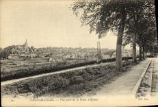 VINTAGE POSTCARD Neufchateau Seen from of the Road D Epinal