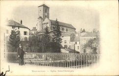 VINTAGE POSTCARD Neufchateau Church Christopale Saint