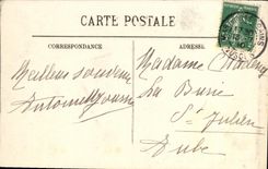 VINTAGE POSTCARD Martigny Les Bains L International Hotel