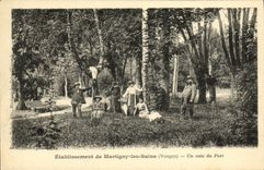 VINTAGE POSTCARD Establishment of Martigny a Corner of the Park