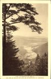 VINTAGE POSTCARD Hohneck Seen on the valley of the Lakes Retournemer and Longemer