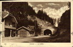 VINTAGE POSTCARD Bussang the Tunnel