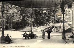 VINTAGE POSTCARD Vittel Seen of the Galleries
