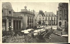 VINTAGE POSTCARD Vittel the Terrace Of the Casino and Large Hotels