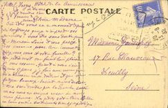 POSTAL Vittel de la VENDIMIA la gran fuente y una esquina del parque