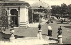 VINTAGE POSTCARD Vittel Galleries