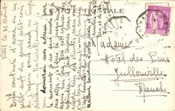 VINTAGE POSTCARD Vittel View of the Cure D Exercises and the City