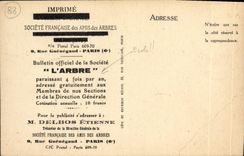 POSTAL Epinal de la VENDIMIA la madera de la Virgen la trayectoria de las rocas