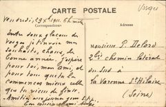 VINTAGE POSTCARD Epinal Roman House and the Colonnade current Library