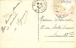 POSTAL Epinal de la VENDIMIA el Mosela por el agua grande