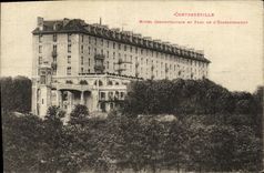 VINTAGE POSTCARD Contrexeville Hotel De Cosmopolitain And Parc Of L Establishment