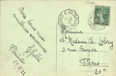 Opinion de Plombieres de la POSTAL de la VENDIMIA les Bains tomada al norte