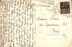 La opinion de Plombieres de la POSTAL de la VENDIMIA les Bains del hotel de los chalets de evita