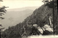 VINTAGE POSTCARD Gerardmer the Rock of the Source