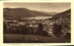 VINTAGE POSTCARD Gerardmer View With the Lake