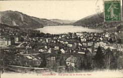 VINTAGE POSTCARD Gerardmer Seen from of the Rock of Rain