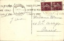 VINTAGE POSTCARD Sands D Olonne Arcades of the Pier Of Sands