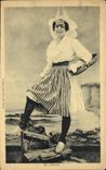 VINTAGE POSTCARD Sands D Olonne Sablaise Woman Folklore