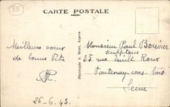 La POSTAL de la VENDIMIA enarena la esquina de D Olonne Joil de fuerte los barcos