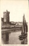 VINTAGE POSTCARD Sands D Olonne the Tower D Arundel Boat