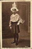 VINTAGE POSTCARD Sands D Olonne Small Sablaise Enfant Folklore Caps