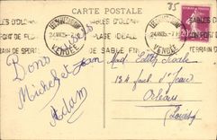 VINTAGE POSTCARD Sands D Olonne Rocks On the Dimension of the Well D Hell
