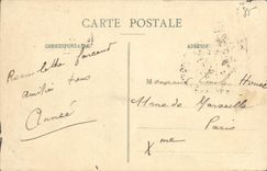 VINTAGE POSTCARD Sands D Olonne Coursee de Chevaux of Country On the Beach