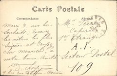 VINTAGE POSTCARD Sands D Olonne Going To the Casino of the Pines asses Mules