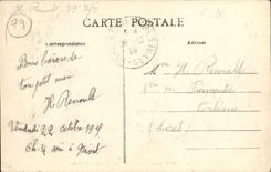 VINTAGE POSTCARD Niort Staircases of the Garden of the Breach