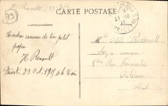 POSTAL Niort interior de la VENDIMIA de L iglesia Etienne Saint