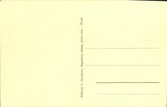 VINTAGE POSTCARD Niort Place Keep Rules Ricard