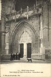 VINTAGE POSTCARD Niort Carries Side Of L Church Notre Dame Restauree in 1909