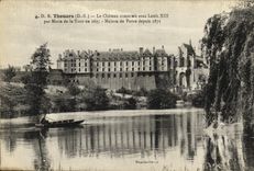 VINTAGE POSTCARD Thouars the Constuit Castle Under Louis XIII per Marie of the Tower in 1635 House of correction since 1871