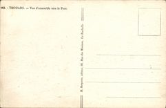 VINTAGE POSTCARD Thouars Seen D together Towards the Bridge