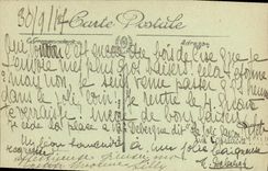 VINTAGE POSTCARD Wood De Cise Coupee of Cliff