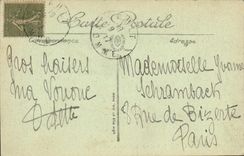 VINTAGE POSTCARD Wood De Cise Coupee of Cliff