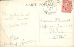 VINTAGE POSTCARD Doullens the War memorial Militaria