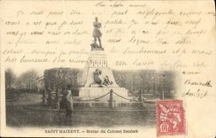 VINTAGE POSTCARD Saint Maixent Rules of Colonel Denfert Lion