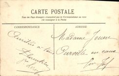 La POSTAL Liomer de la VENDIMIA coloca mercados y la calle del puente