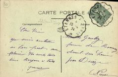 VINTAGE POSTCARD Blangy Houses In Militaria Ruins